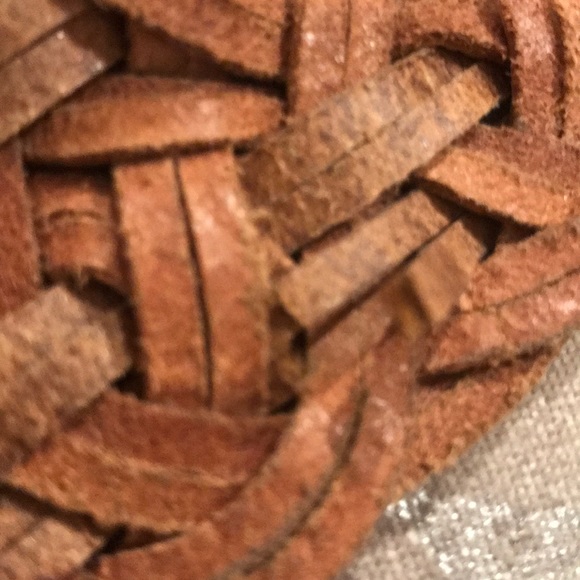 Linea Pelle Metallic Woven Leather Belt S EUC - Picture 6 of 6